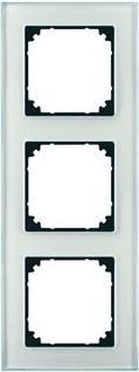 SCHNEIDER ELECTRIC Merten System M afdekraam 1-voudig m-plan diamant / glas 489160