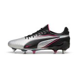 PUMA KING ULTIMATE MxSG voetbalschoenen, Zwart/Zilver, Maat 42,5