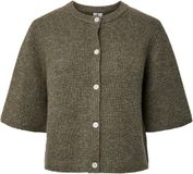 Pieces Gebreid Vest PCSILLY Korte Mouwen Morel L