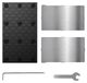 Elegoo Lit magnétique 224 x 129 mm pour imprimantes Saturn 4/Ultra, comprend 2 plaques en acier