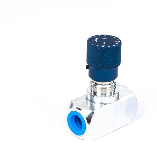 Hydraulische stroomregelklep 3/8 zwart