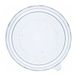 Intertan QFTL165PP polypropyleen deksel voor 1100 ml kraftpapier ronde voedselbox, transparant, diameter 165 mm, 50 stuks