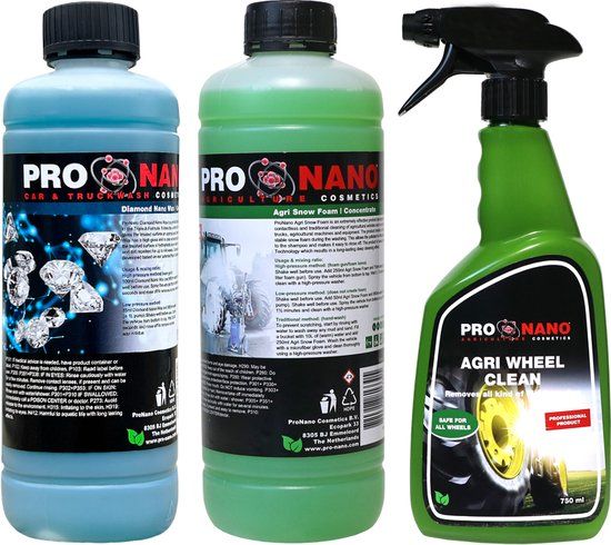 ProNano Agri Starterspakket - Tractor Shampoo, Wax & Velgenreiniger - 2750ml