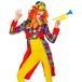 Widmann Clown Frack-kostuum voor dames, circus, carnaval, themafeest, meerkleurig, XL