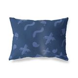 BonaMaison Blauw Decoratieve Kussensloop, Kussenhoezen Bank, Decoratieve Kussenhoesjes, Kussensloop; Sofa, Slaapkamer, Kantoor, Auto 45x60 Cm - Ontworpen en vervaardigd in Turkije