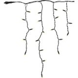 Showtec guirlande LED stalactites statique en caoutchouc, raccordable, blanc chaud, 5 m