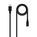 Watio Wave USB-kabel, USB 2.0 type C/M naar A/M, 1,5 m lang, 3 A, zwart