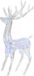 vidaXL Kerstdecoratie rendier 250 LED's meerkleurig 180 cm acryl