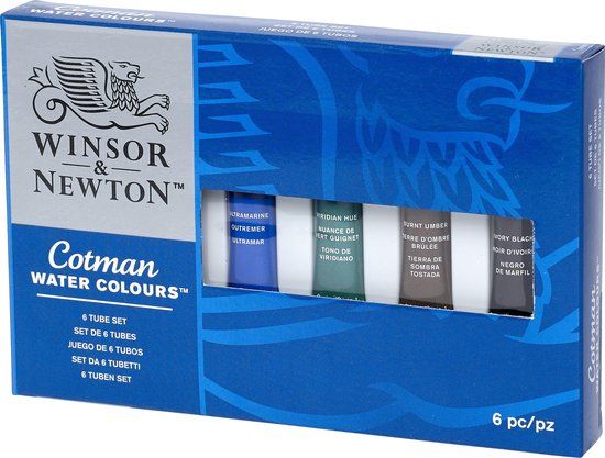 Winsor & Newton Cotman Aquarelverf Set - 6 Tubes x 8ml