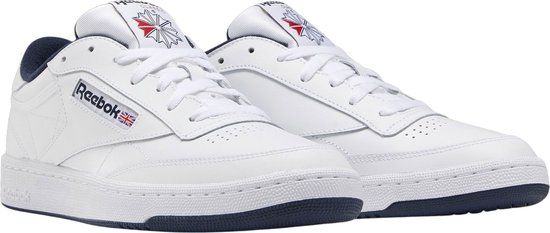 Reebok CLUB C 85 INT - Heren Sneakers - Wit/Navy - Maat 44.5