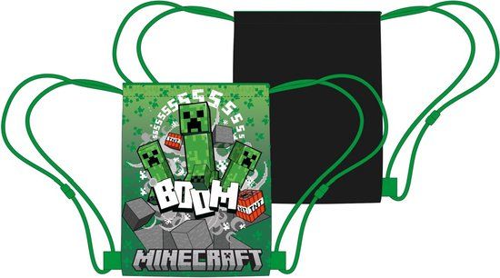 4KidsOnly Minecraft Gymtas - Back to school