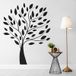 Arbre Sticker Mural - 227x294 Cm - Noir