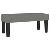 vidaXL Bankje 70x30x30 cm stof donkergrijs