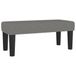 vidaXL Bankje 70x30x30 cm stof donkergrijs