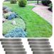 Green-Split Set van 10 Borderrand metaal gegalvaniseerd 14cm x 100cm | Gazonrand | Kantopsluiting