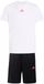 Adidas Train Essentials 3 Stripes Tee Kids Set Wit,Zwart 5-6 Years Kinderen