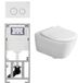 Villeroy & Boch Subway 2.0 Inbouwset met wandclosetpot wit softclose slimseat zitting afdekplaat sigma20 wit