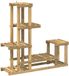 vidaXL Plantenstandaard Wit 93,5 x 25 x 91,5 cm Massief Acacia Hout