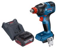 Bosch Professional Bosch GDX 18V-200 Professionele accu-slagmoersleutel 18 V 200 Nm borstelloos + 1x oplaadbare accu 4.0 Ah + lader