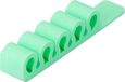 Organisateur de câbles en silicone - Vert, modèle KP36464