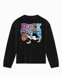 BLACK BANANAS KIDS DRIBBLE LONGSLEEVE T-SHIRT