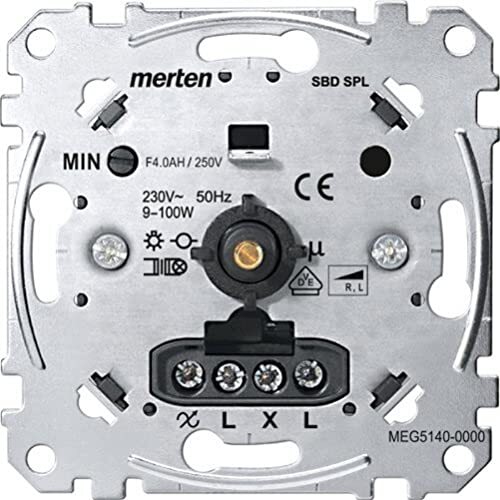 Merten MEG5140-0000 Draaidimmer voor kleine lasten, 9-100 W