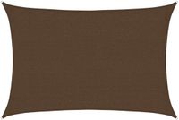 Voile d'ombrage sans marque - 2,5 x 4 m - Marron - HDPE - 160 g/m² - Protection UV - Perméable à l'eau - Rectangulaire