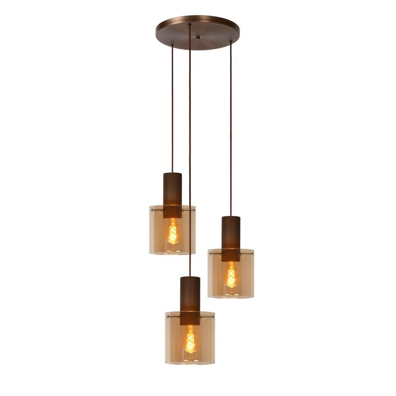 Lucide TOLEDO - Hanglamp - E27 - Amber