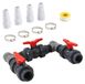 Bypass-set pour piscine, 32/38 mm, kit de raccordement