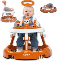 Twinky® Babywalker - Luxe Loopstoel met 3-delige speelset - Loopstoeltje voor Baby inclusief Voetenmat en Steel