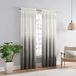 VUE SIGNATURE Arashi 52" x 84" Rod Pocket Single Panel Privacy Venster Behandeling Woonkamer Grijs