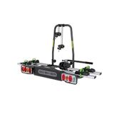 GO BIKER E-Trek Fietsendrager voor 2 e-bikes, trekhaak met hendel, veiligheidssluiting, staal/aluminium, 30 kg per rail