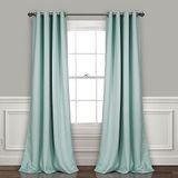 Lush Decor Gordijnen-Grommet Paneel met Geïsoleerde Verduisteringsvoering, Room Darkening Window Set (Paar), 108" L, Blauw