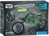 Clementoni Crossmotor - Motor Bouwpakket met Ruim 180 Onderdelen - Aandrijfketting en Zuigers - STEM Speelgoed - Wetenschap en Spel voor Kinderen