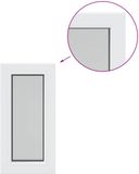 vidaXL Kelderraam Interne Kleur Wit RISOR 30 x 55 cm