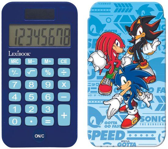Lexibook Sonic zakrekenmachine C45SN Blauw