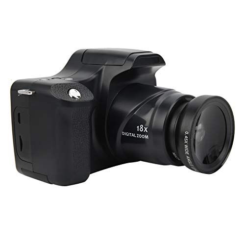 Goshyda 18X Zoom HD SLR-camera - 3 inch LCD - Ingebouwde flitslicht - 1500 mAh - (Standaard + groothoeklens)