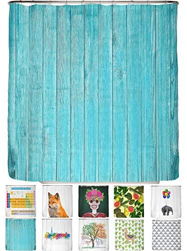 arteneur Arteneur® - anti-schimmel douchegordijn 180x200 - Hout Turkoois