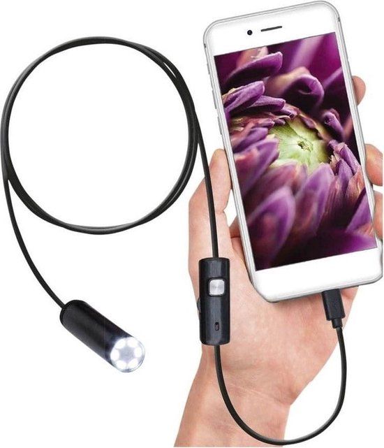 Soundlogic Endoscoop Inspectie Camera HD - 2m - Zwart - Android & Mac