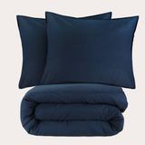 NOUS Living stonewashed dekbedovertrek lits-jumeaux blauw (240x220 cm)