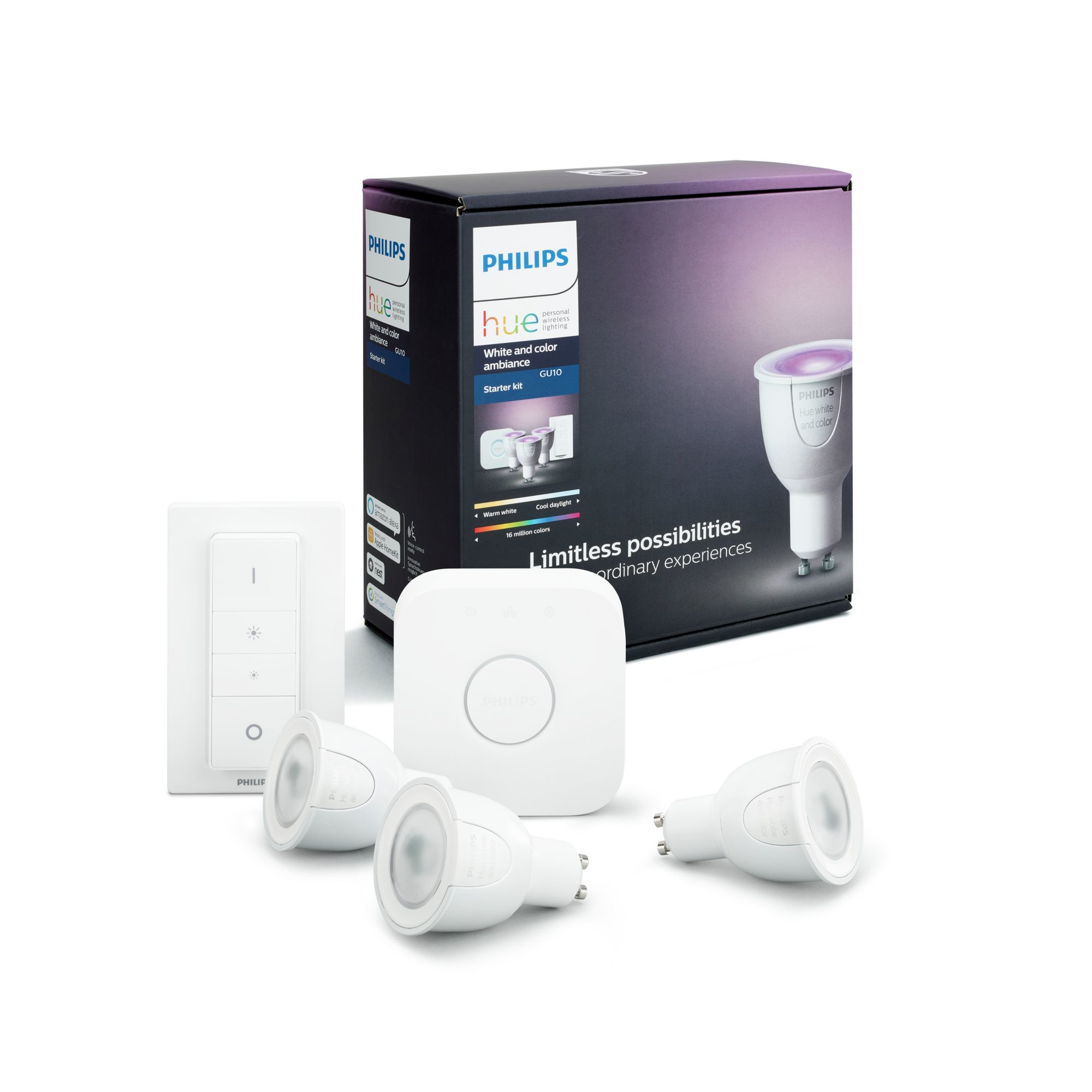 Philips by Signify 3 x GU10 bulb Starter kit GU10