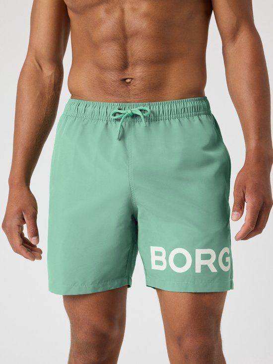 Björn Borg BORG Swimshort Zwemshort Mannen Malachite Groen XL