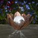 Lampe de jardin solaire, forme de lotus, LED multicolore, 8 cm