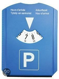 Benza Parkeerschijf Blauw (ook te gebruiken als ijskrabber