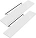 Casaria Étagère murale – 2 pcs 50 cm Capacité de charge 15kg – Blanc mat