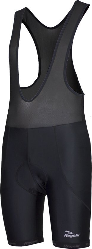 Rogelli Basic de Luxe Bibbed Fietsbroek - Maat S - Bretels - Heren - Zwart