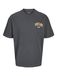JACK & JONES Shirt 'Bradley' grafiet / oranje / wit