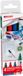 edding 8400 CD/DVD/BD marker set met 4 kleuren - zwart, rood, blauw, groen - ronde punt 0,5-1 mm - permanente inkt