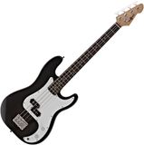 Gear4music LA Short Scale Basgitaar, Zwart