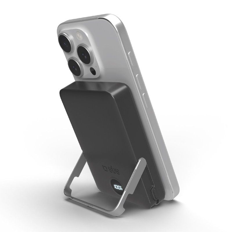 SBS Mobile 10000mAh Powerbank with MagSafe and LCD - Black